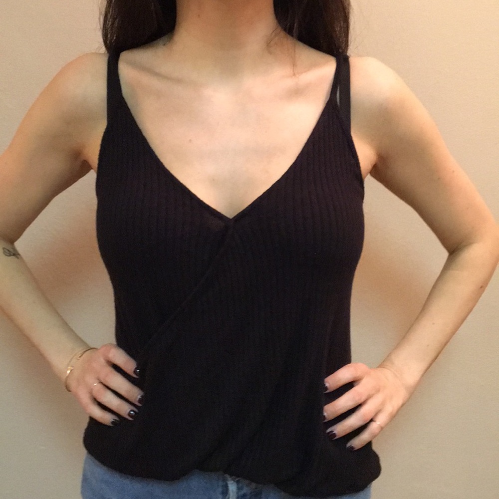Free People Cross Over Ribbed Tank *Worn Once*